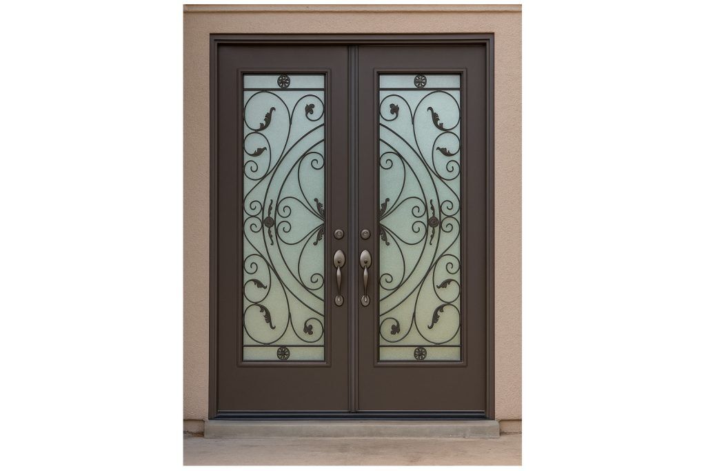 Nova Royal Series Wrought Iron Custom Exterior Door Style 330