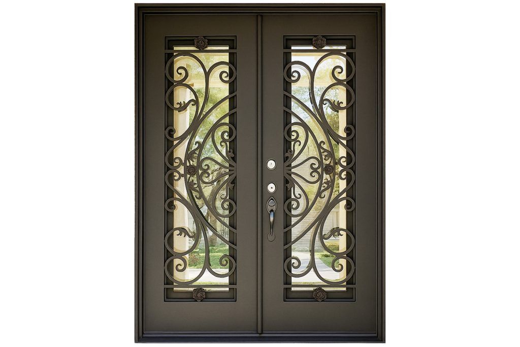 Nova Royal Series Wrought Iron Custom Exterior Door Style 331