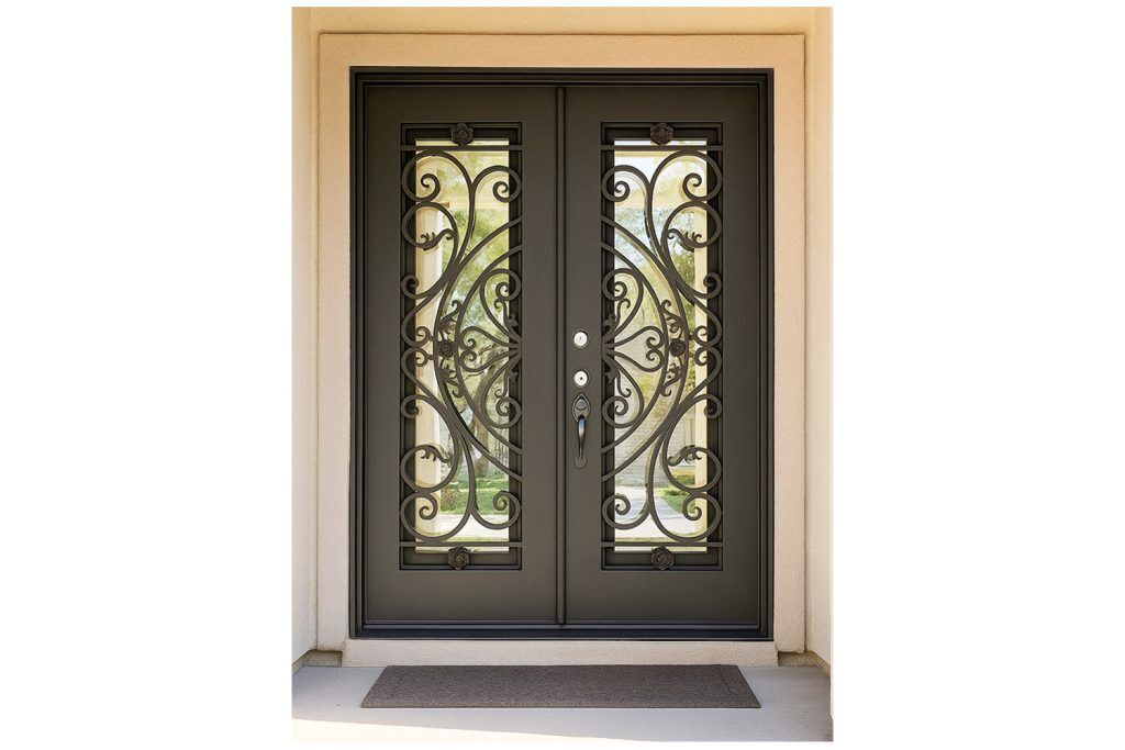Nova Royal Series Wrought Iron Custom Exterior Door Style 331