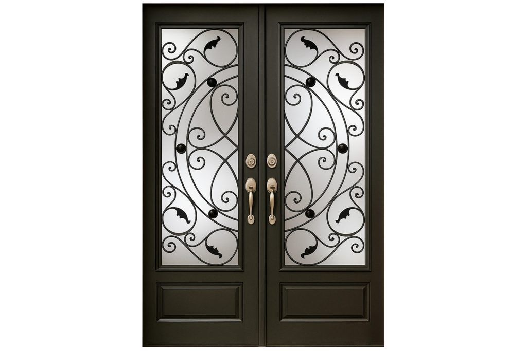 Nova Royal Series Wrought Iron Custom Exterior Door Style 332