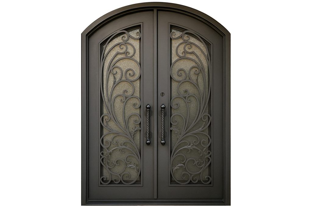 Nova Royal Series Wrought Iron Custom Exterior Door Style 333
