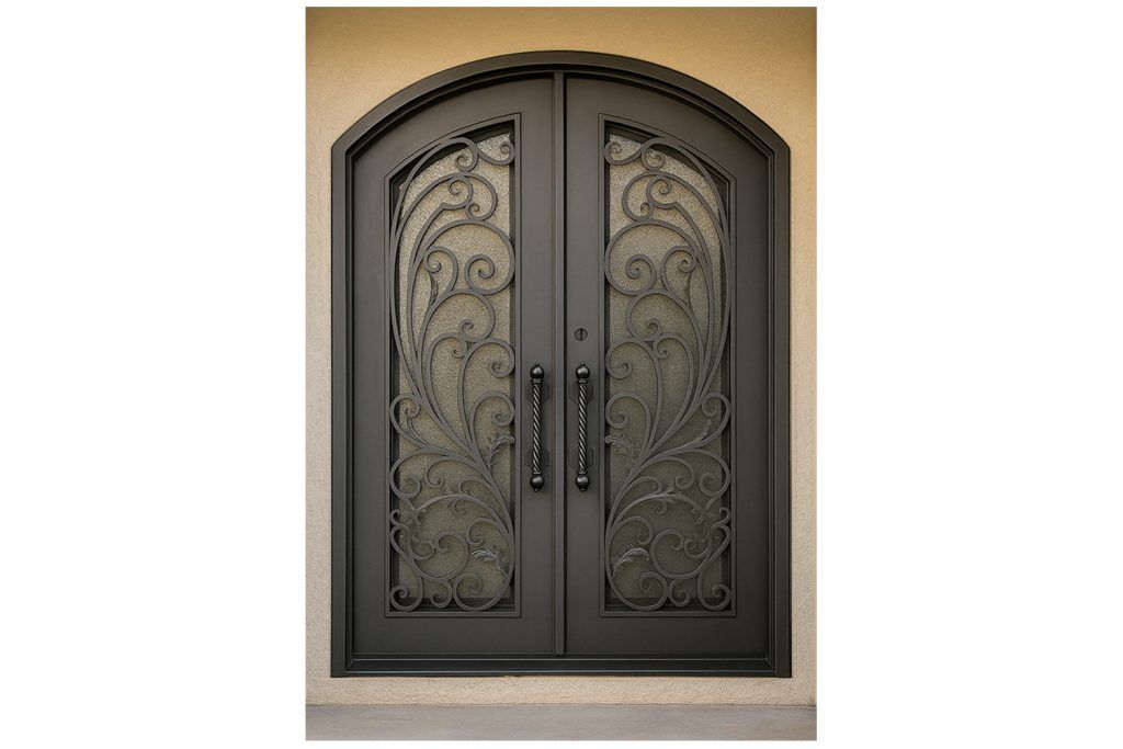 Nova Royal Series Wrought Iron Custom Exterior Door Style 333