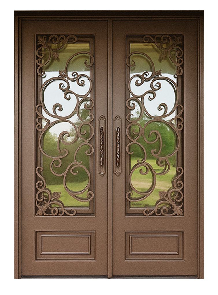 Nova Royal Series Wrought Iron Custom Exterior Door Style 334