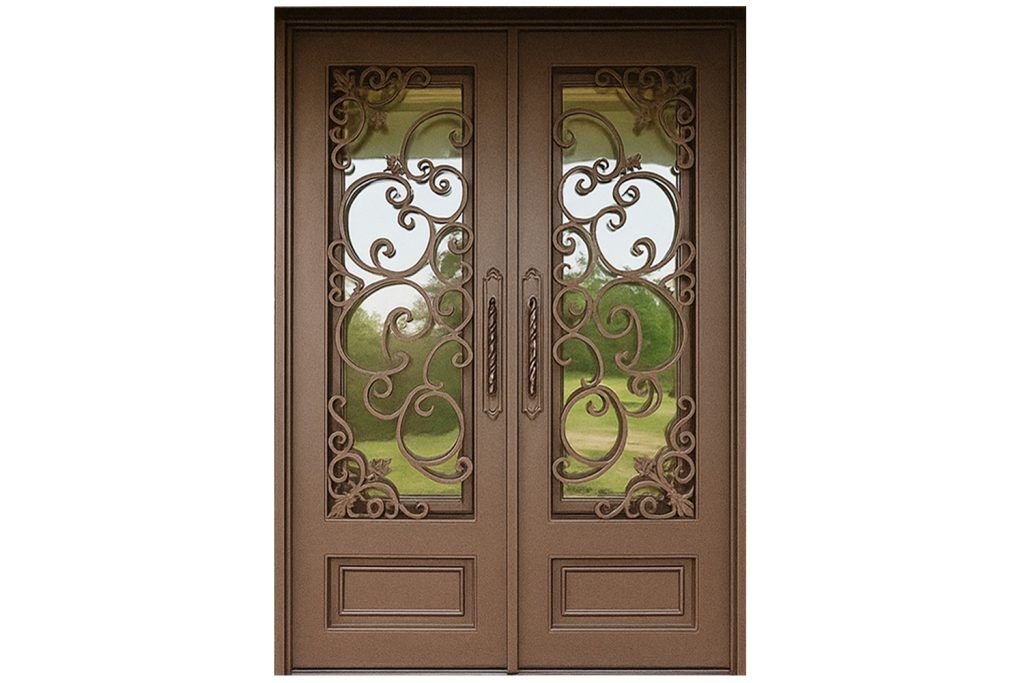 Nova Royal Series Wrought Iron Custom Exterior Door Style 334