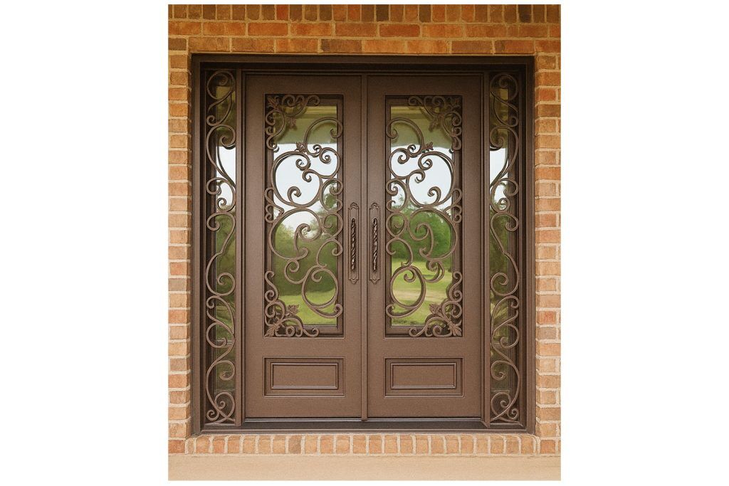 Nova Royal Series Wrought Iron Custom Exterior Door Style 334