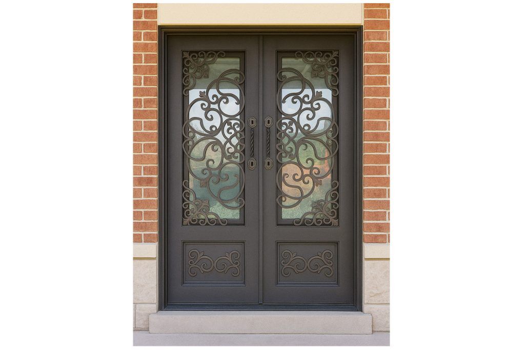 Nova Royal Series Wrought Iron Custom Exterior Door Style 335