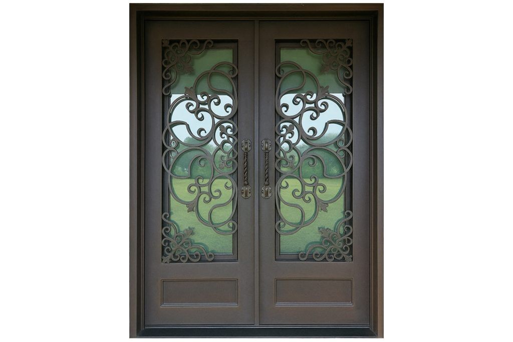 Nova Royal Series Wrought Iron Custom Exterior Door Style 336