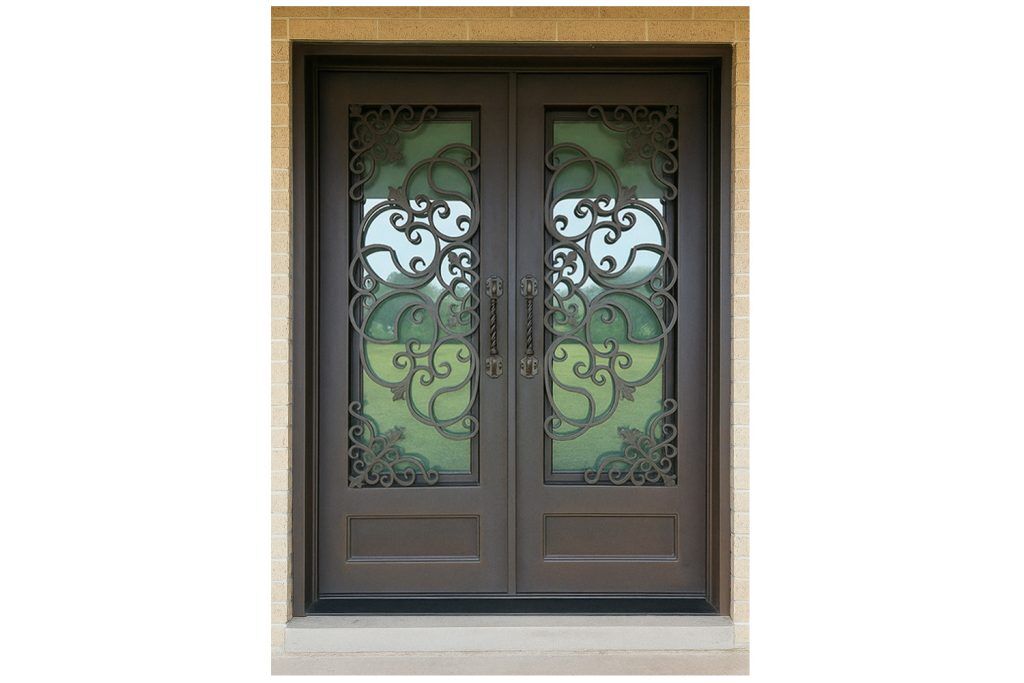 Nova Royal Series Wrought Iron Custom Exterior Door Style 336
