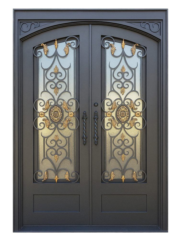 Nova Royal Series Wrought Iron Custom Exterior Door Style 337