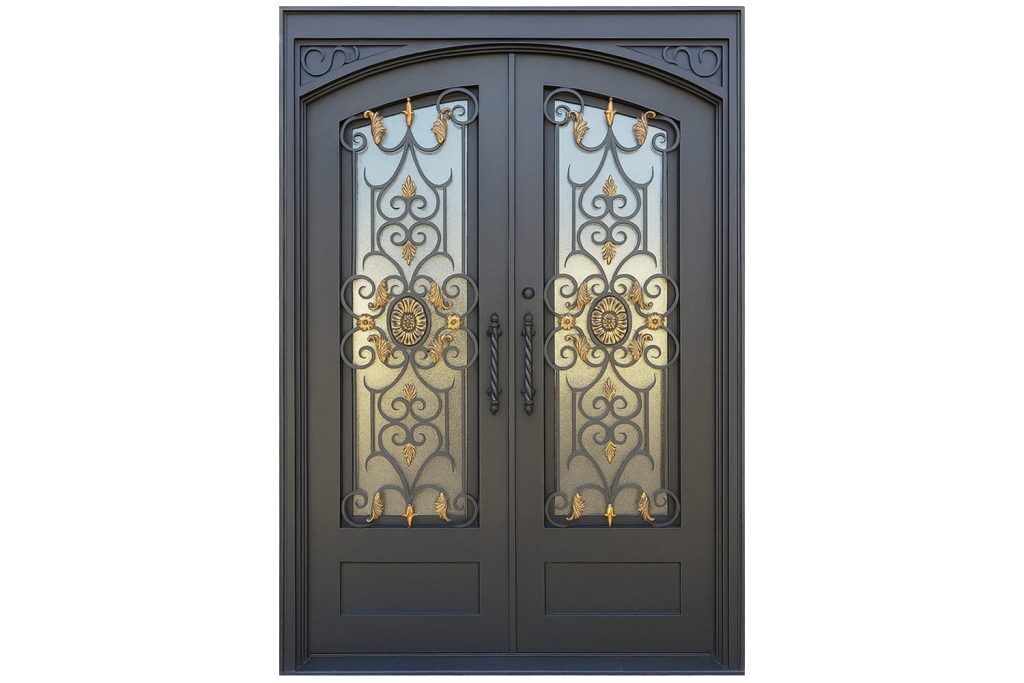 Nova Royal Series Wrought Iron Custom Exterior Door Style 337