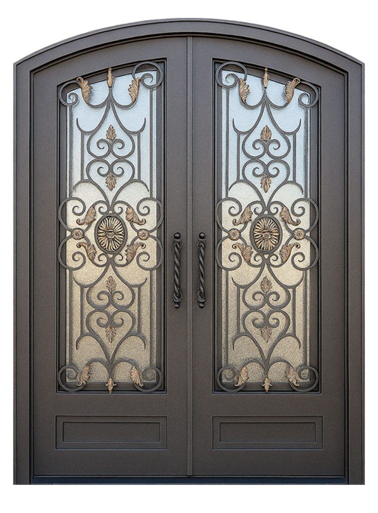 Nova Royal Series Wrought Iron Custom Exterior Door Style 338