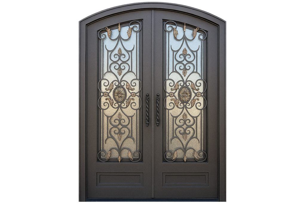 Nova Royal Series Wrought Iron Custom Exterior Door Style 338