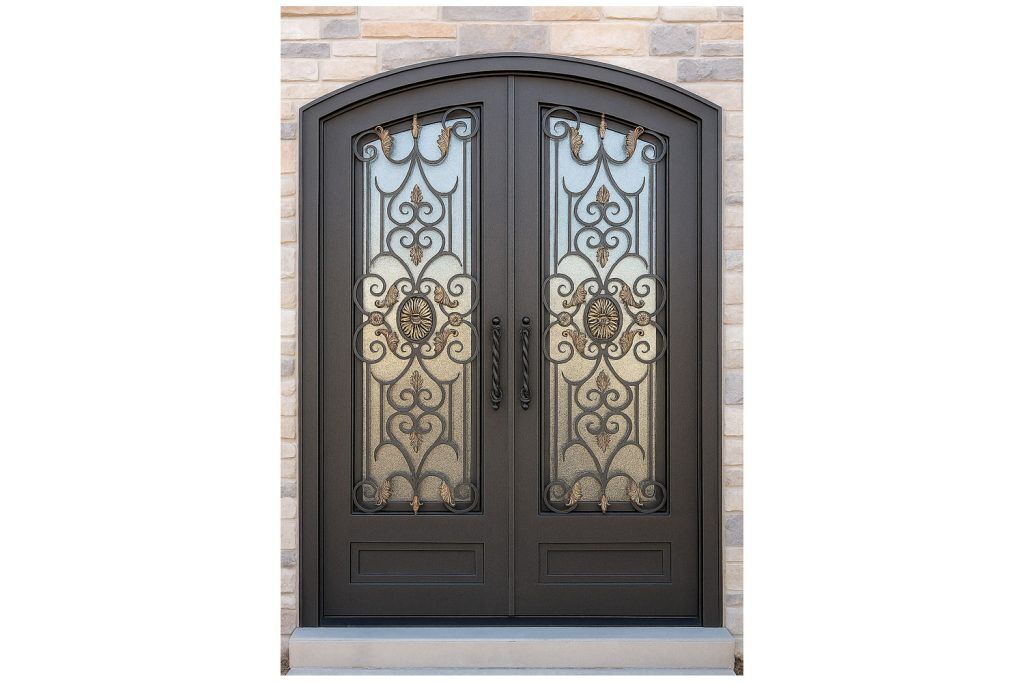 Nova Royal Series Wrought Iron Custom Exterior Door Style 338