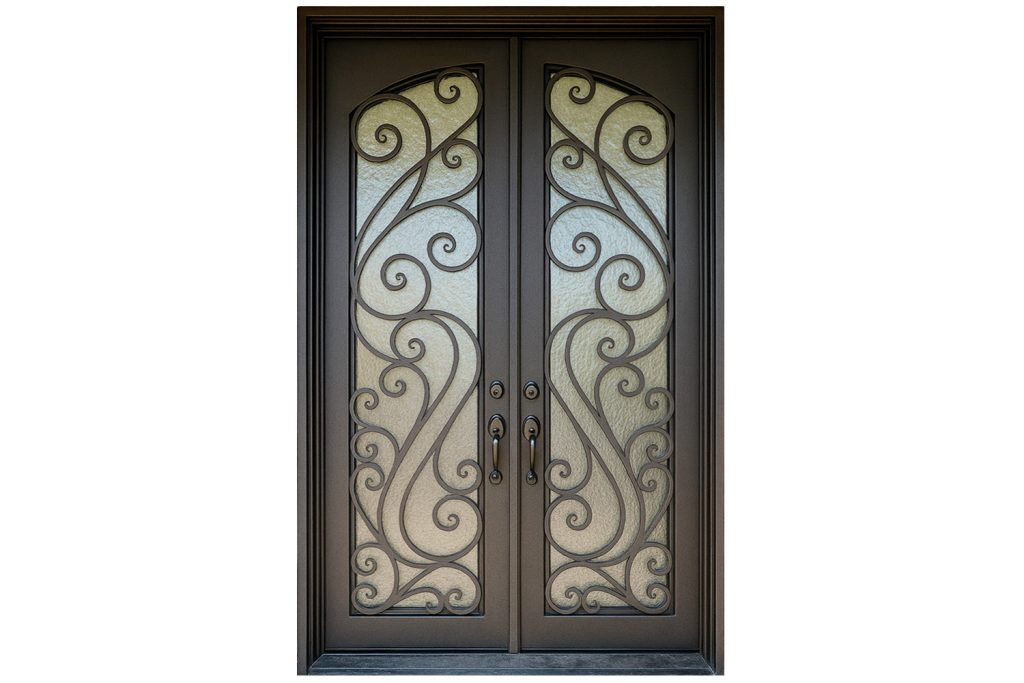 Nova Royal Series Wrought Iron Custom Exterior Door Style 339