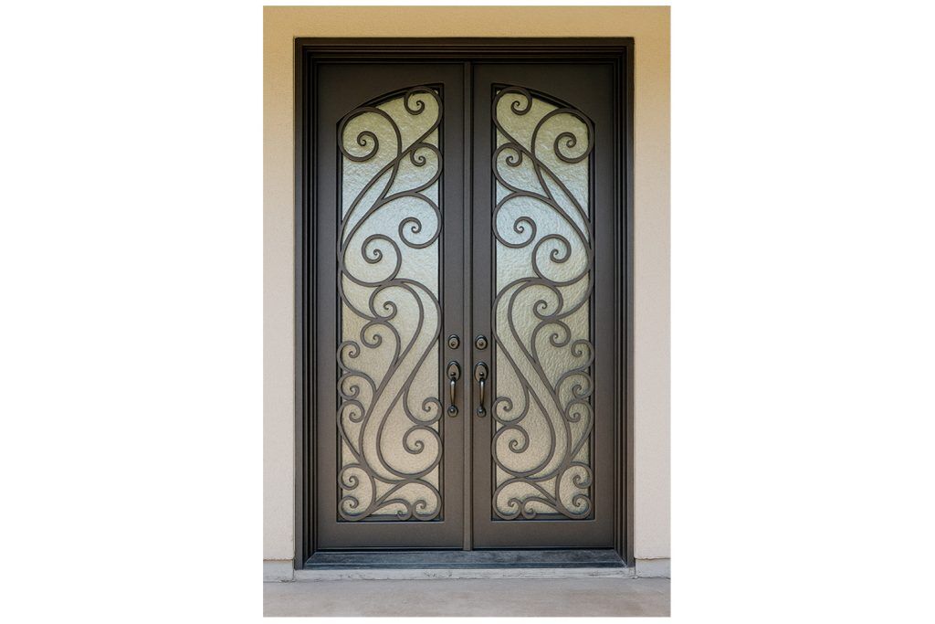 Nova Royal Series Wrought Iron Custom Exterior Door Style 339