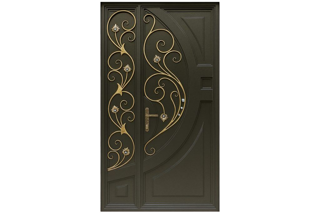 Nova Royal Series Wrought Iron Custom Exterior Door Style 340