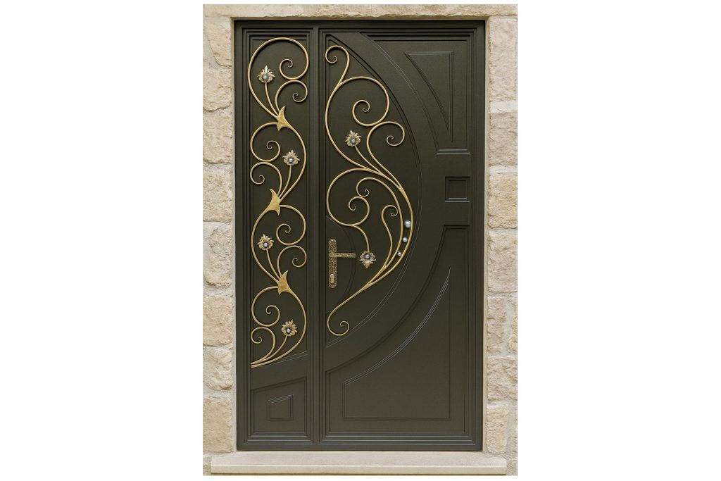Nova Royal Series Wrought Iron Custom Exterior Door Style 340