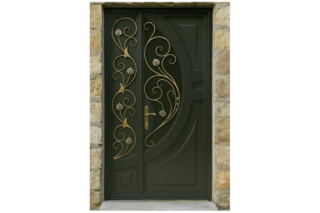 Nova Royal Series Wrought Iron Custom Exterior Door Style 340