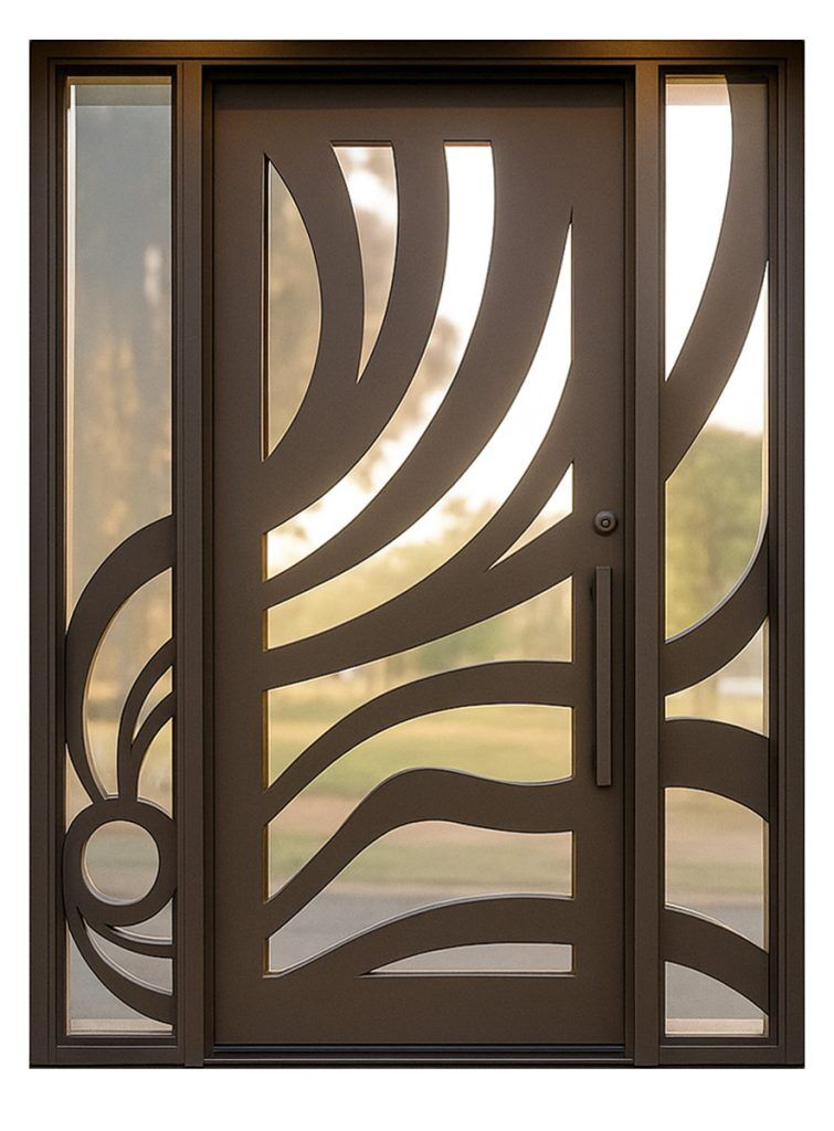 Nova Royal Series Wrought Iron Custom Exterior Door Style 341