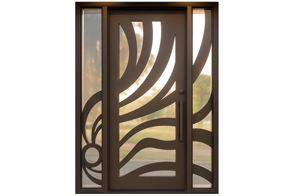 Nova Royal Series Wrought Iron Custom Exterior Door Style 341