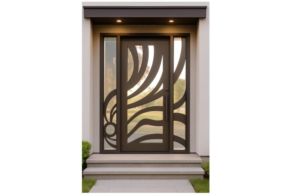 Nova Royal Series Wrought Iron Custom Exterior Door Style 341