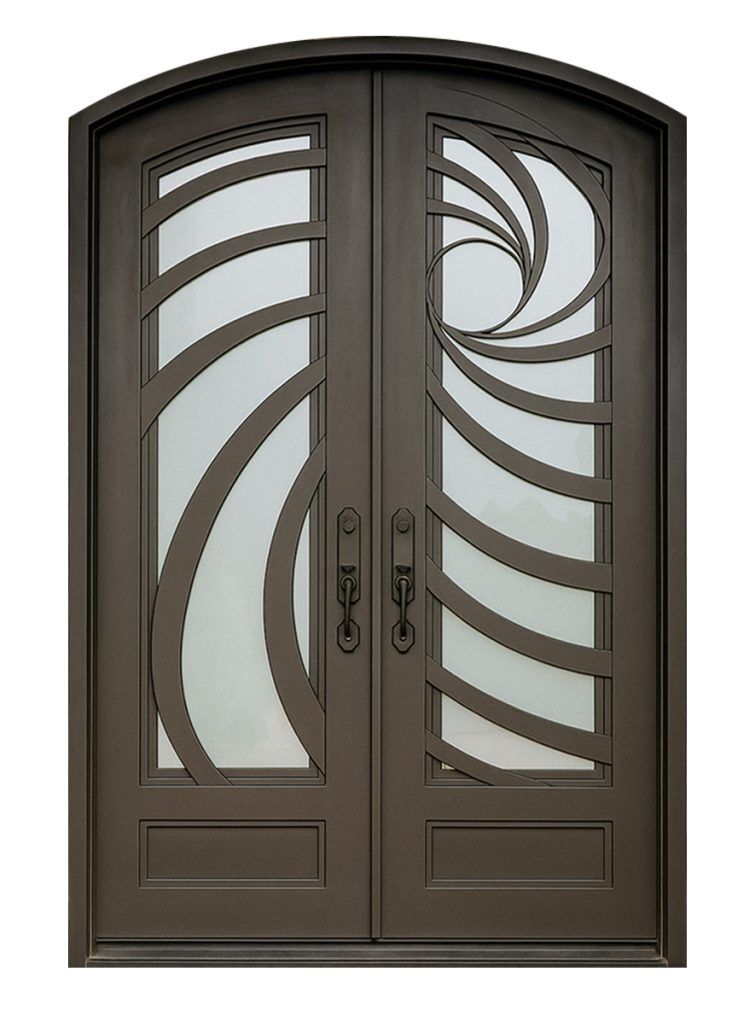 Nova Royal Series Wrought Iron Custom Exterior Door Style 342