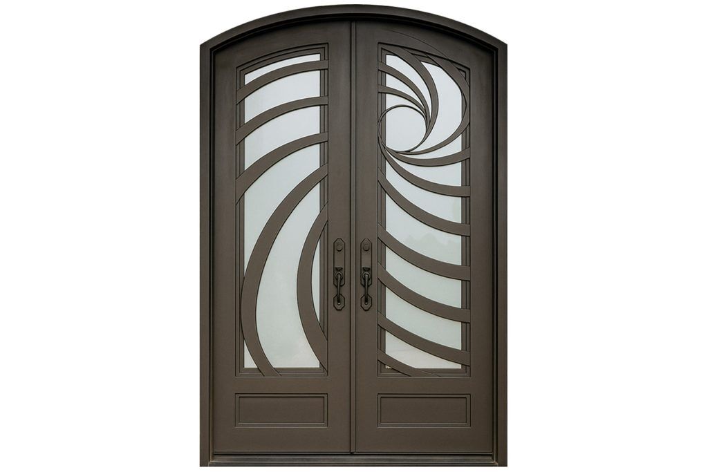 Nova Royal Series Wrought Iron Custom Exterior Door Style 342
