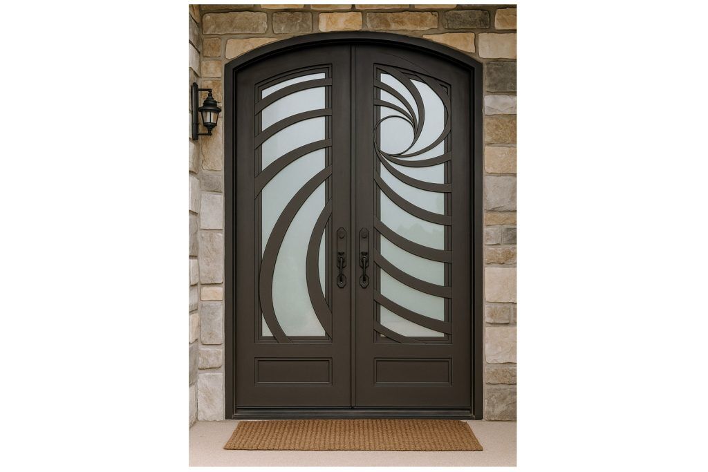 Nova Royal Series Wrought Iron Custom Exterior Door Style 342