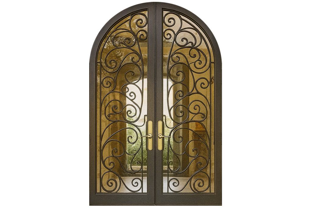 Nova Royal Series Wrought Iron Custom Exterior Door Style 345