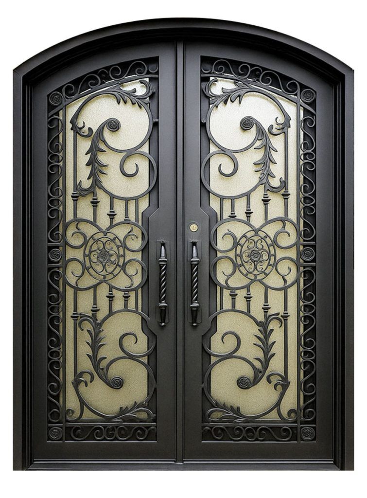 Nova Royal Series Wrought Iron Custom Exterior Door Style 346