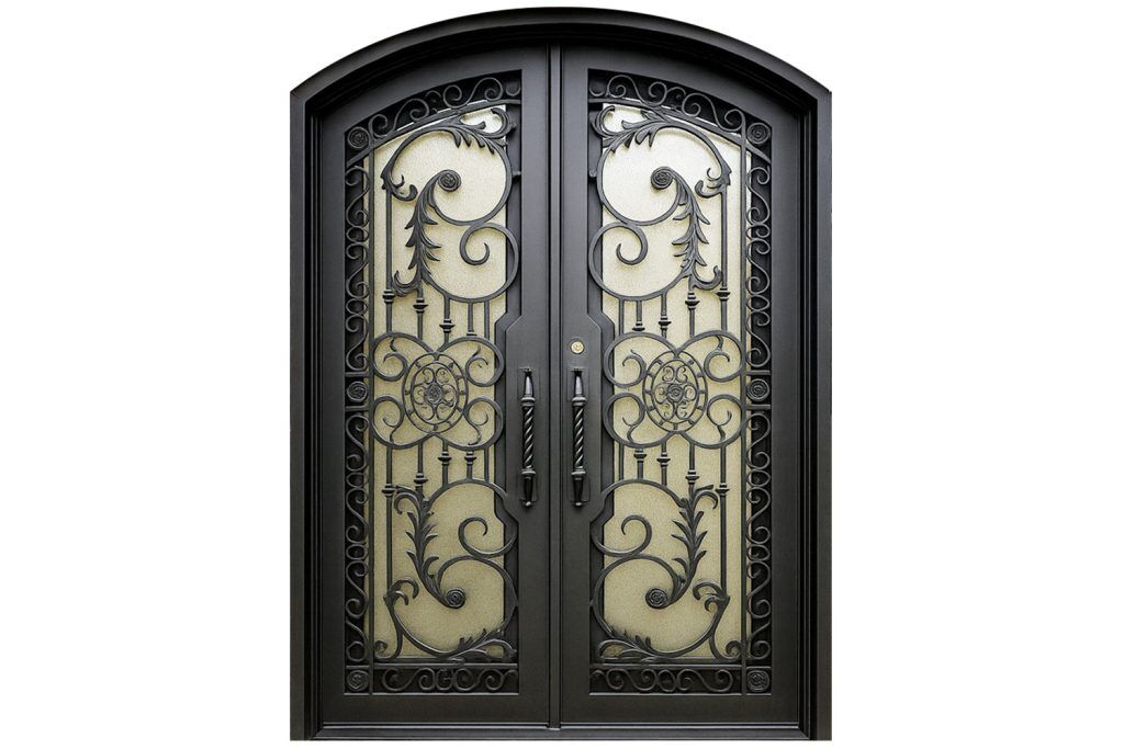 Nova Royal Series Wrought Iron Custom Exterior Door Style 346