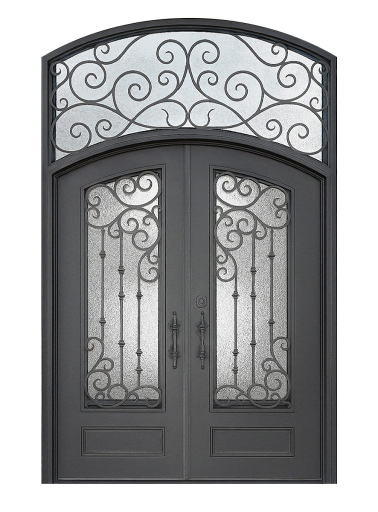 Nova Royal Series Wrought Iron Custom Exterior Door Style 347