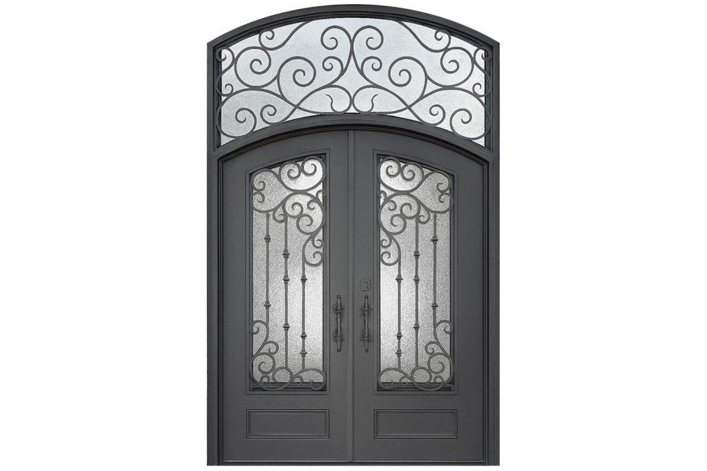 Nova Royal Series Wrought Iron Custom Exterior Door Style 347