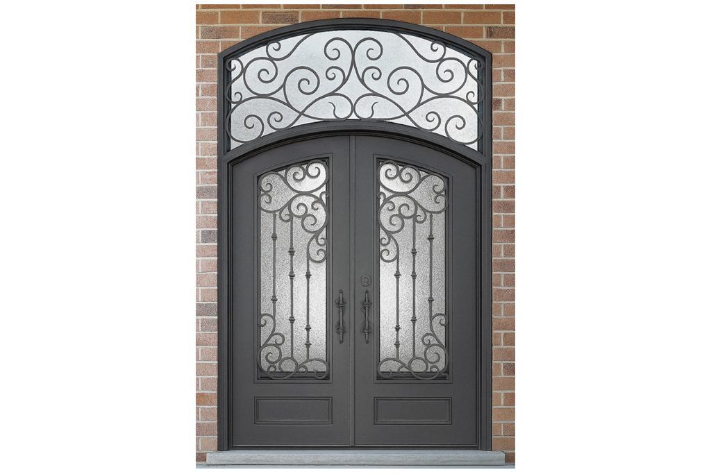 Nova Royal Series Wrought Iron Custom Exterior Door Style 347