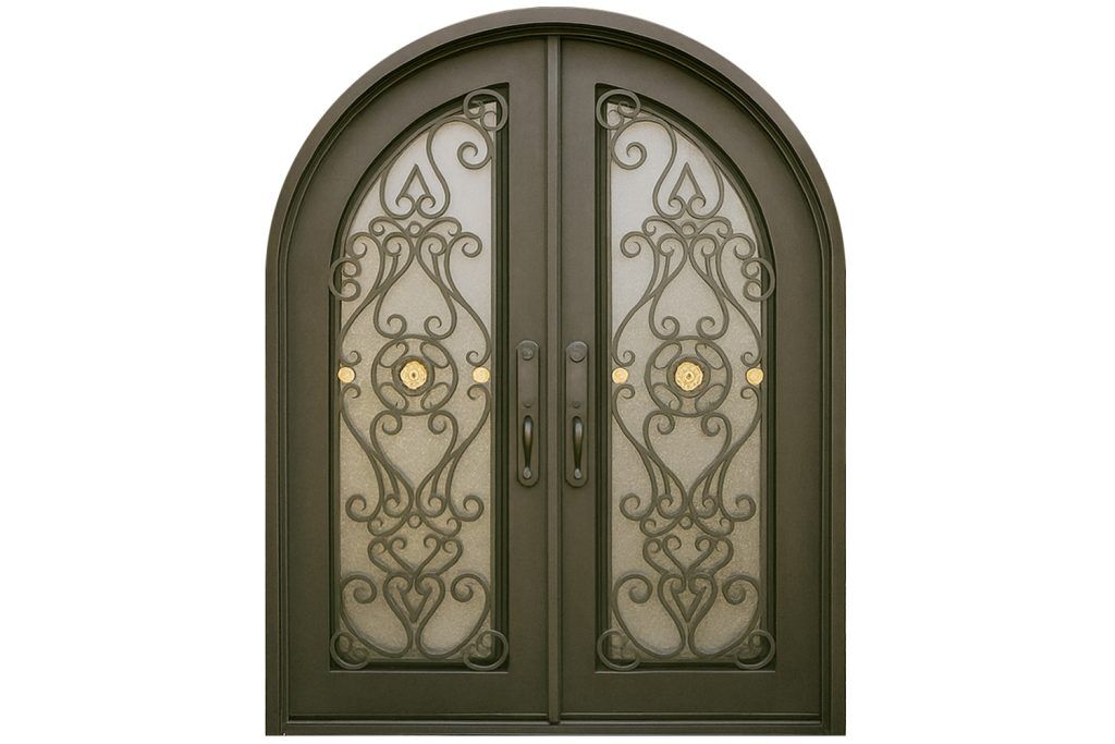 Nova Royal Series Wrought Iron Custom Exterior Door Style 349