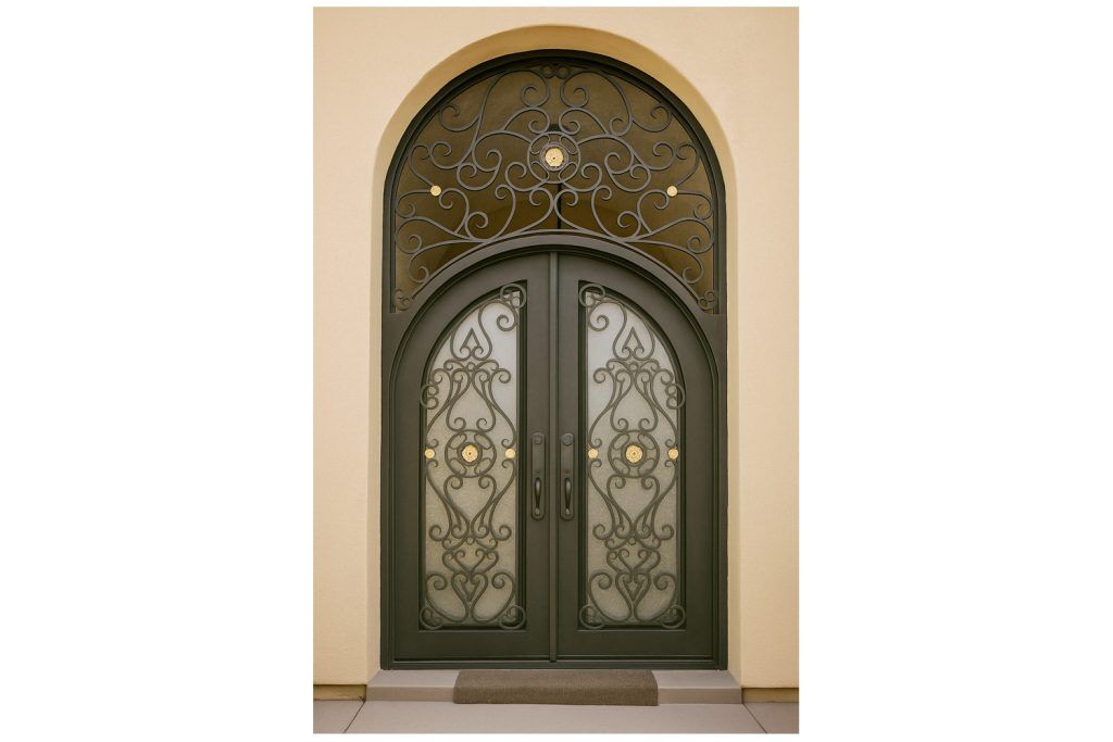 Nova Royal Series Wrought Iron Custom Exterior Door Style 349