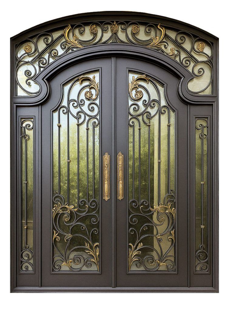 Nova Royal Series Wrought Iron Custom Exterior Door Style 350