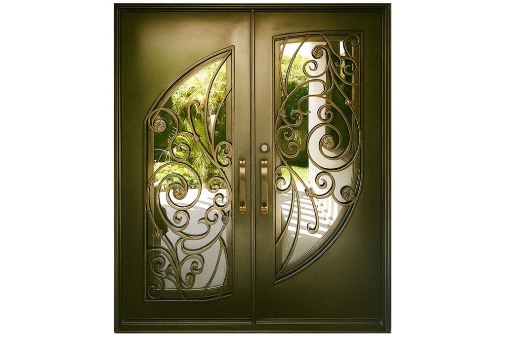 Nova Royal Series Wrought Iron Custom Exterior Door Style 353