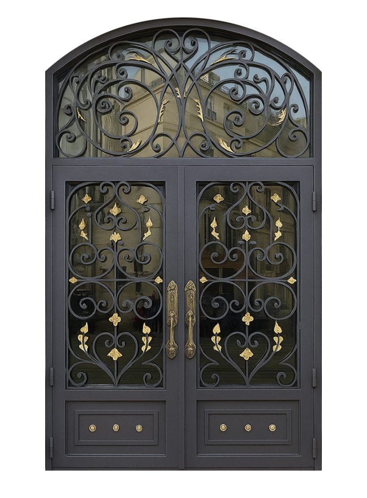 Nova Royal Series Wrought Iron Custom Exterior Door Style 355