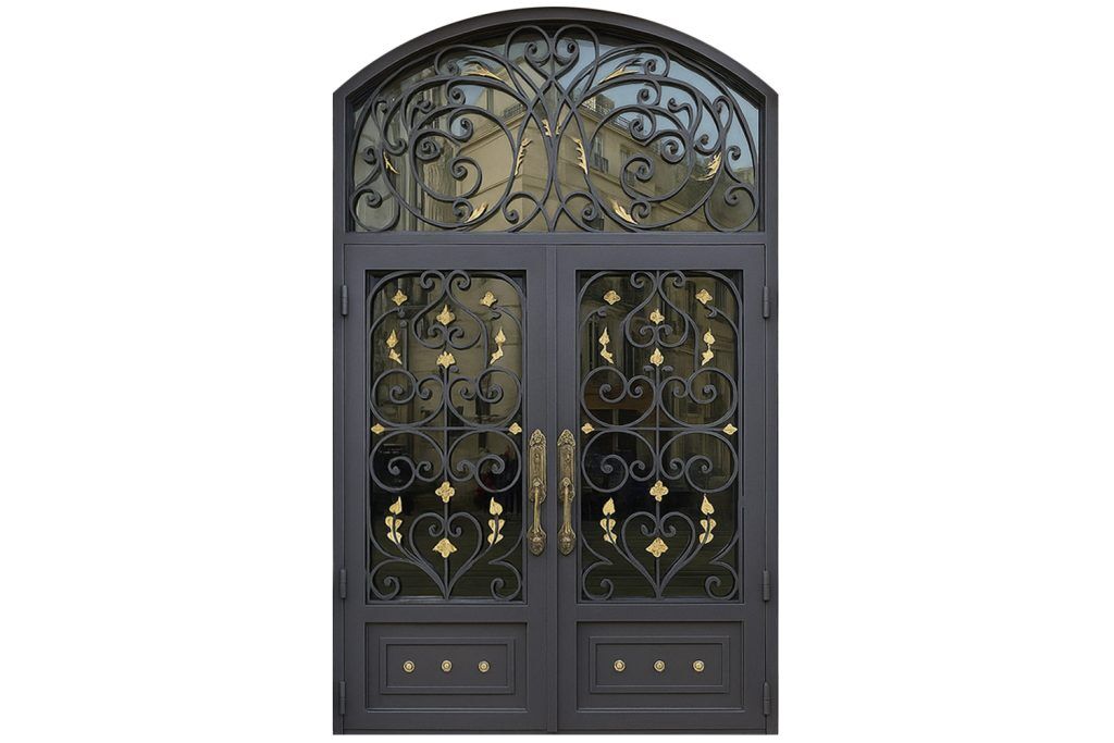 Nova Royal Series Wrought Iron Custom Exterior Door Style 355