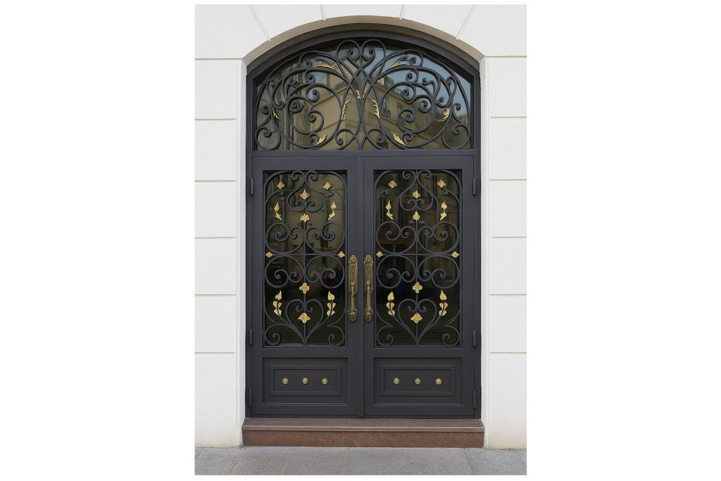 Nova Royal Series Wrought Iron Custom Exterior Door Style 355
