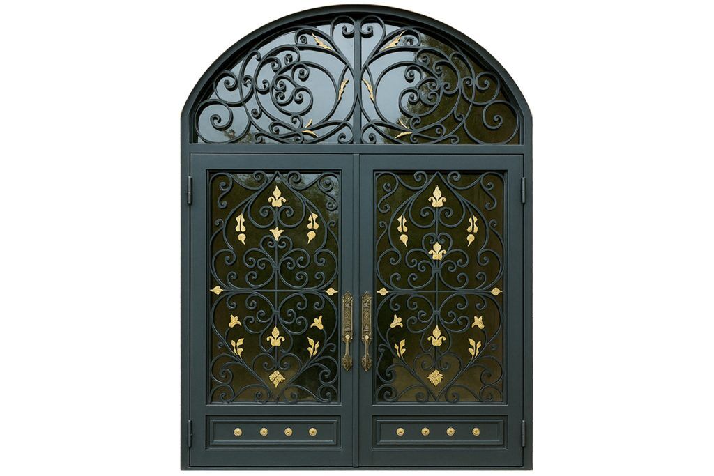 Nova Royal Series Wrought Iron Custom Exterior Door Style 356