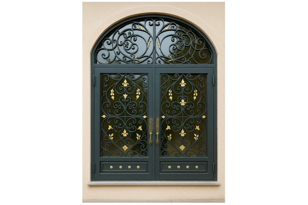 Nova Royal Series Wrought Iron Custom Exterior Door Style 356