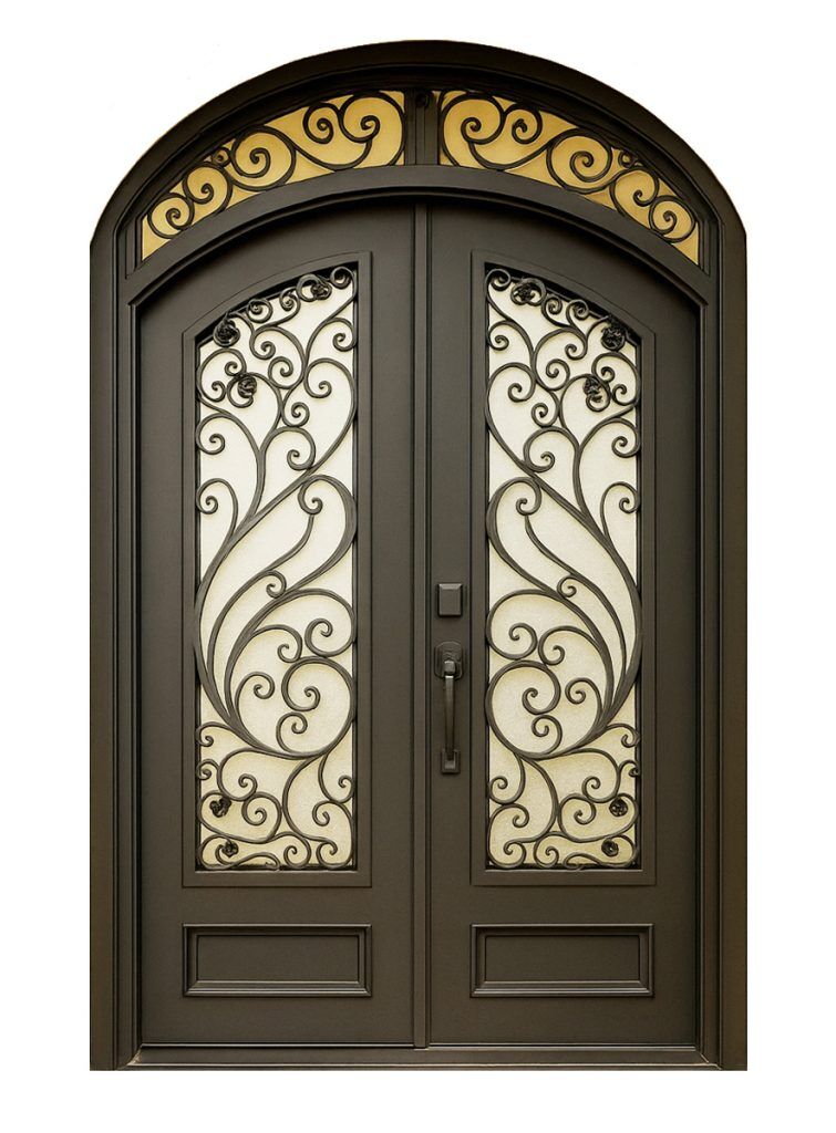 Nova Royal Series Wrought Iron Custom Exterior Door Style 357
