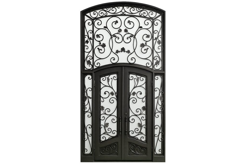 Nova Royal Series Wrought Iron Custom Exterior Door Style 358