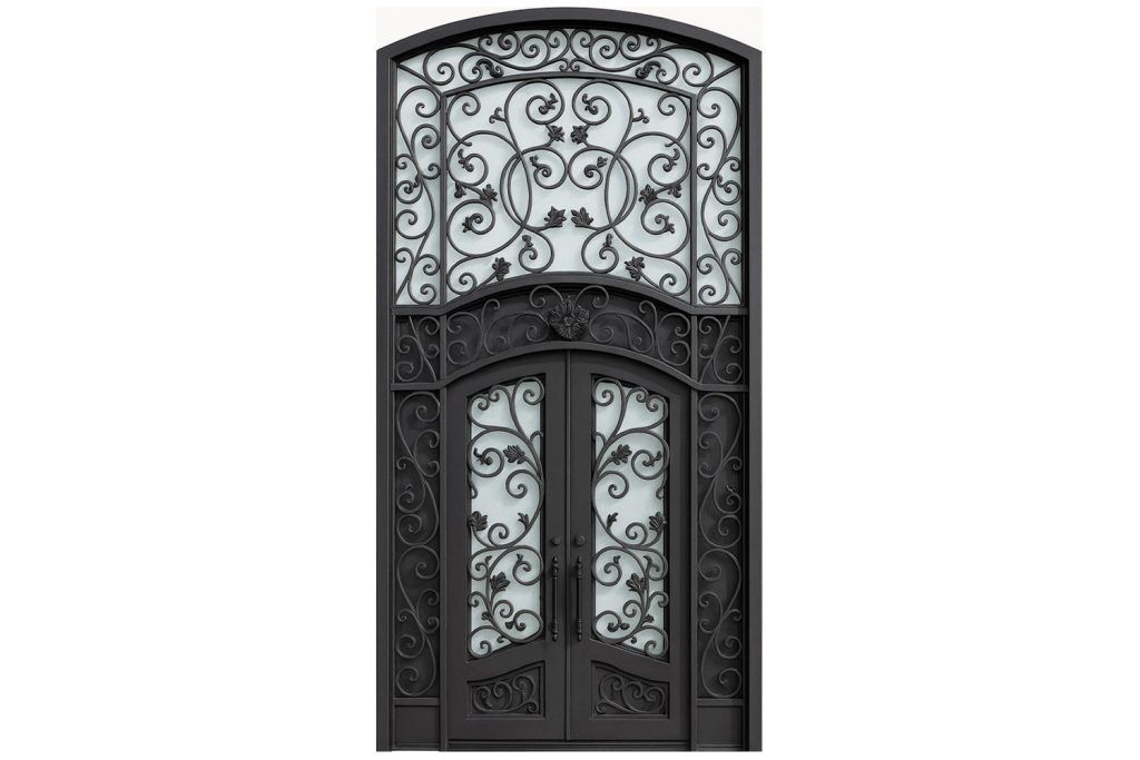 Nova Royal Series Wrought Iron Custom Exterior Door Style 358
