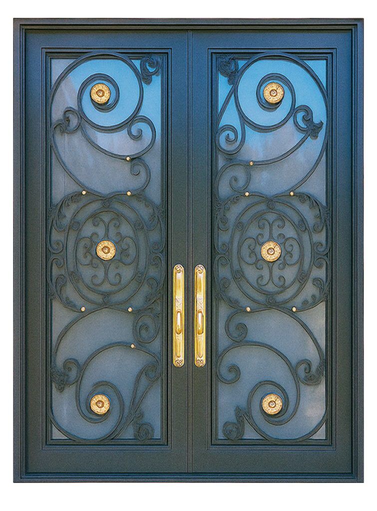 Nova Royal Series Wrought Iron Custom Exterior Door Style 359