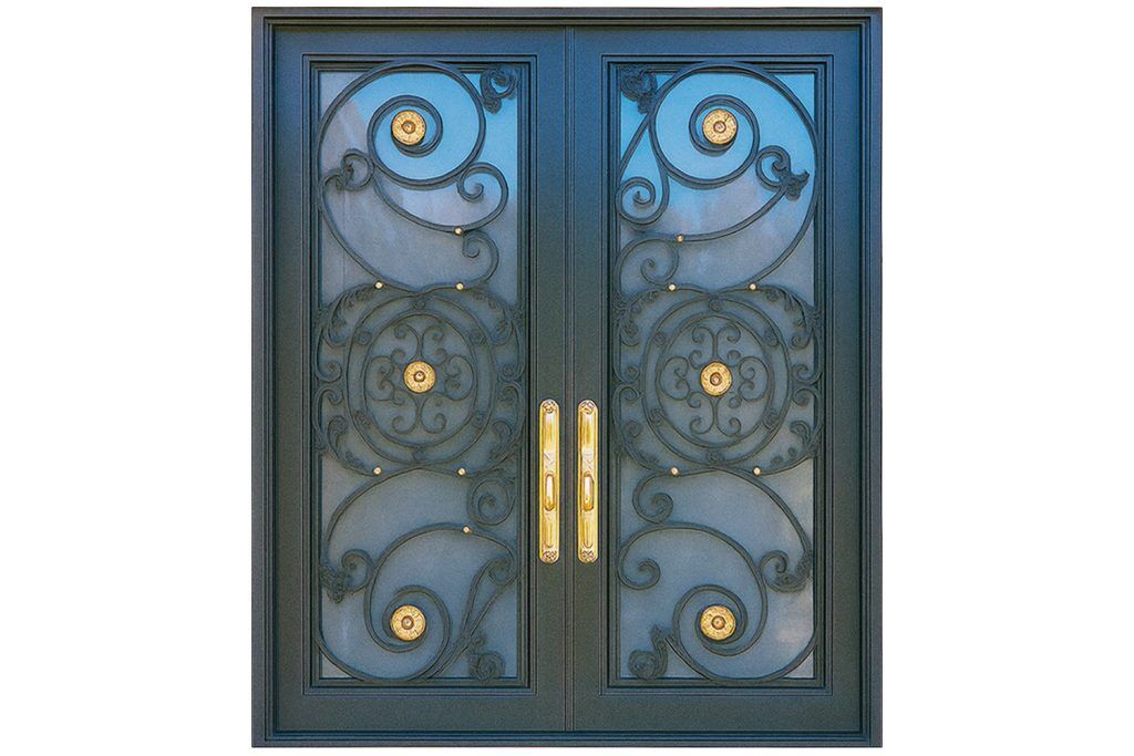 Nova Royal Series Wrought Iron Custom Exterior Door Style 359