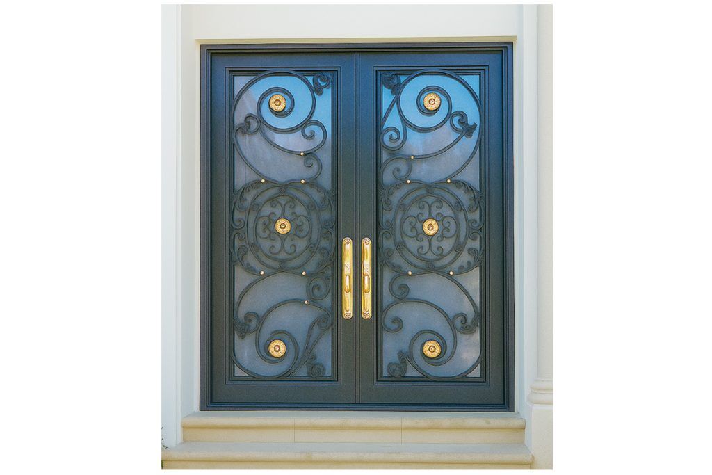Nova Royal Series Wrought Iron Custom Exterior Door Style 359