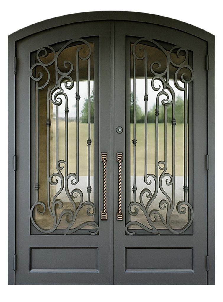 Nova Royal Series Wrought Iron Custom Exterior Door Style 361